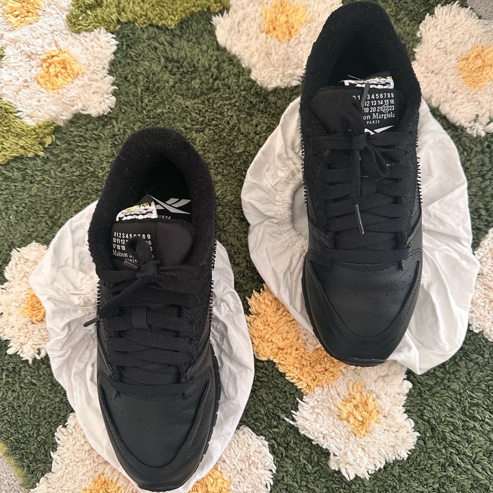 Reebok x Maison Margiela Black Leather Sneakers (limited edition)